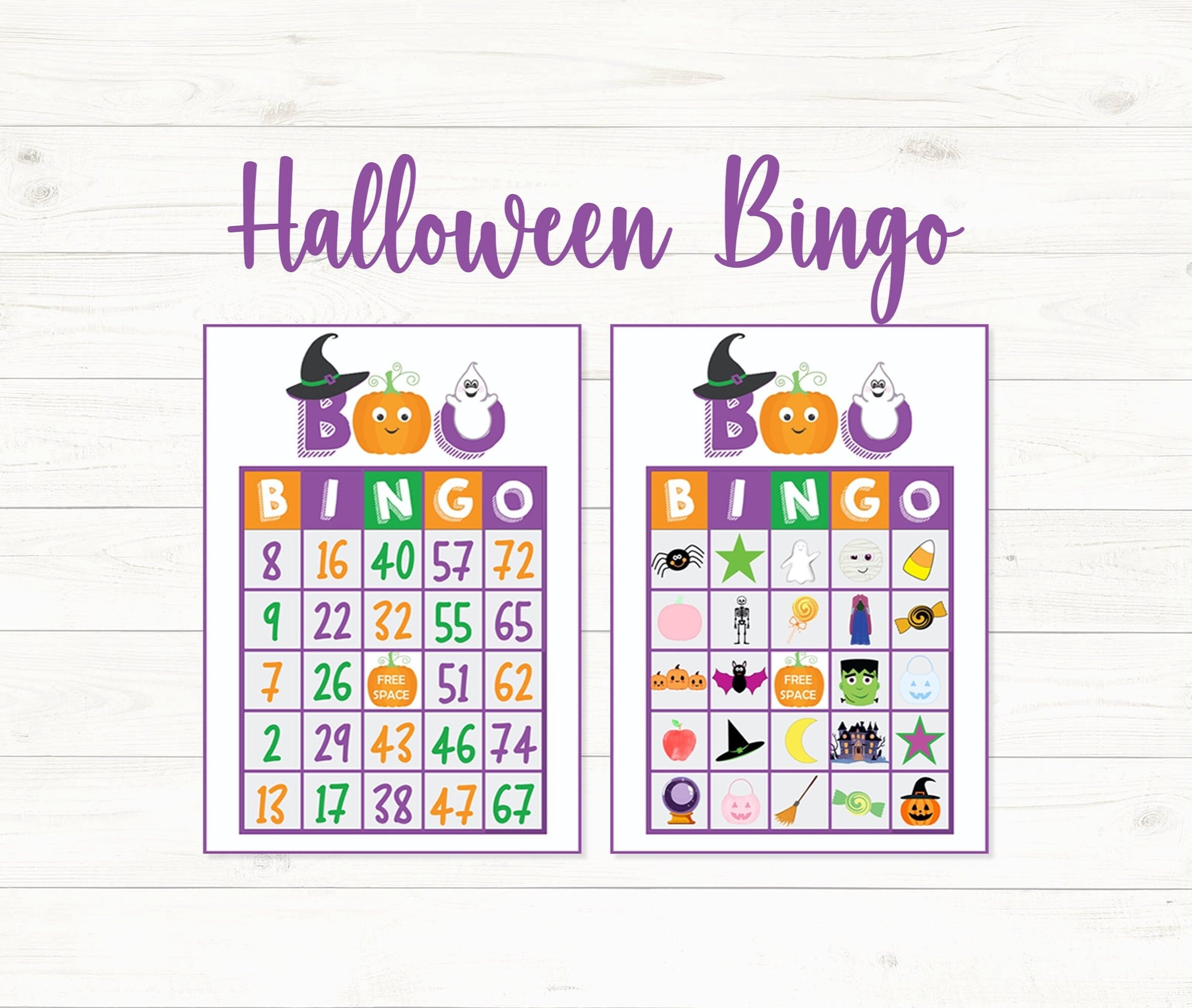 Customizable Halloween Bingo Cards - Fun & Festive!