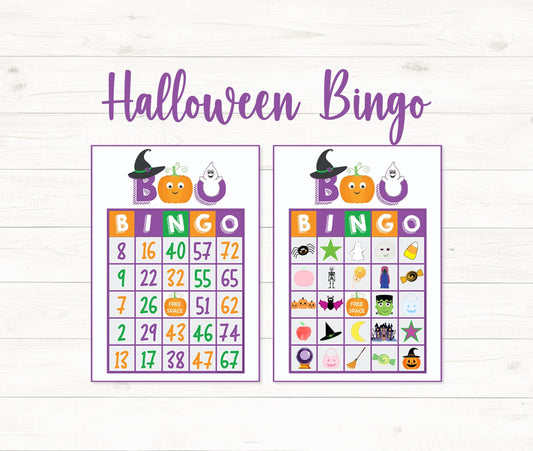 Customizable Halloween Bingo Cards - Fun & Festive!